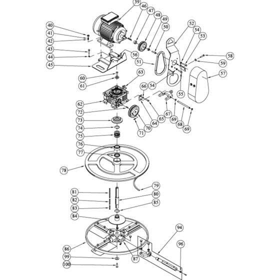 Cutting Head Assembly for Norton Clipper CT601E Power Float