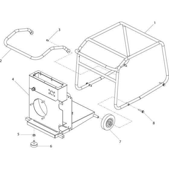 Chassis Assembly for Belle Cub 20-90 (PAN) Hydraulic Power Pack