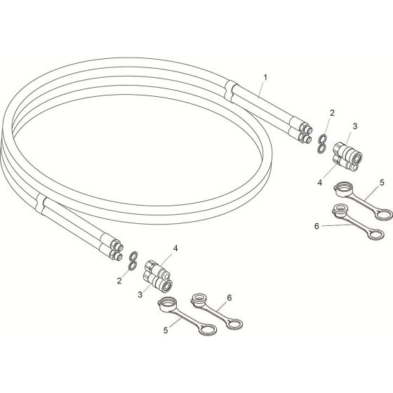 Hose Assembly for Belle Cub 20-90 (PAN) Hydraulic Power Pack