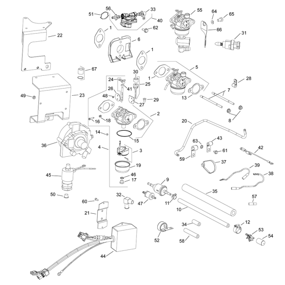 Fuel System for Kohler CV15 Engines