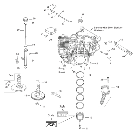 CrankCase for Kohler CV20 Engines