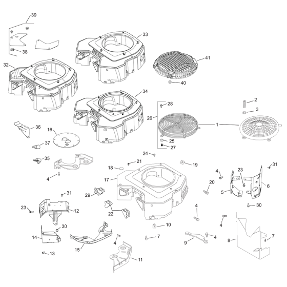 Blower Housing for Kohler CV20 Engines