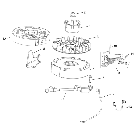 Ignition/Charging for Kohler CV200 Engines