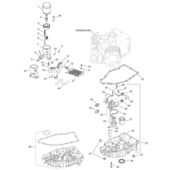 Lubrication for Kohler CV960 Engines