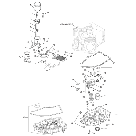 Lubrication for Kohler CV980 Engines