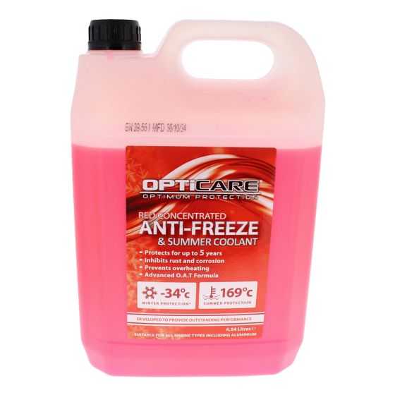 Concentrated Red Antifreeze O.A.T. 4.54 Litre