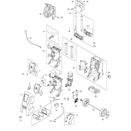 Complete Assembly for Nilfisk D-PG 130.4-9 Pressure Washer