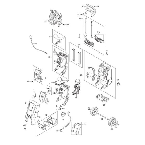 Complete Assembly for Nilfisk D130.4-9 PAD Pressure Washer