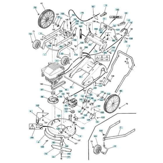 Complete Assembly for Husqvarna D51 SP Cultivator/Tiller