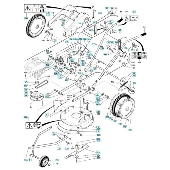 Complete Assembly for Husqvarna D51 SPB Cultivator/Tiller