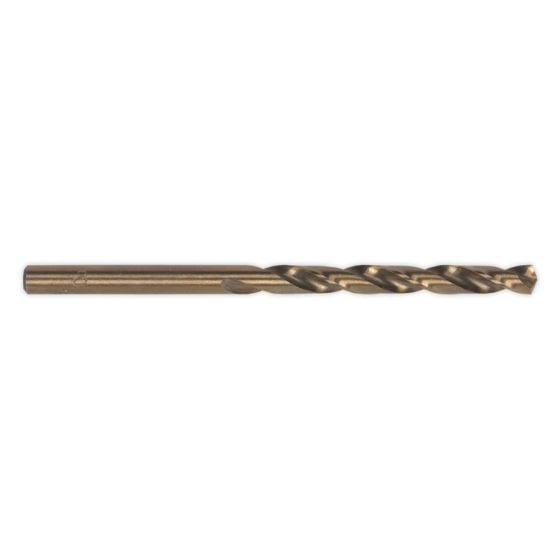 HSS Cobalt Fully Ground Drill Bit 4.5mm Pack of 10 Sealey Part No. DB045CB