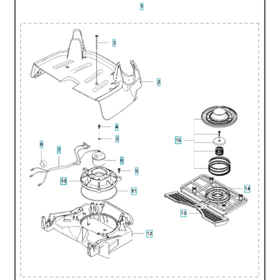 Top Door Assy for Husqvarna DC1400 Dust Extractor