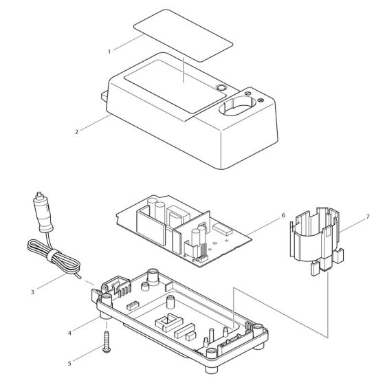 Complete Assembly for Makita DC1822 Battery Charger