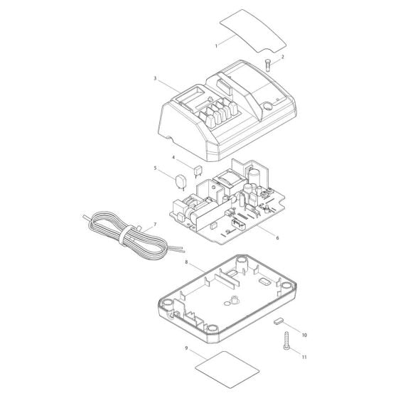 Complete Assembly for Makita DC18WA Battery Charger
