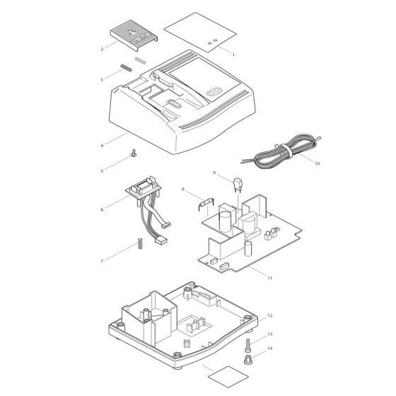 Complete Assembly for Makita DC24SA Battery Charger