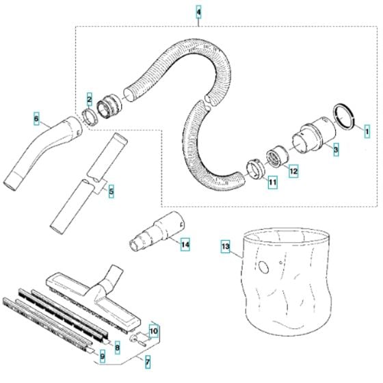 Accessories for Husqvarna DC3000 Dust Extractor