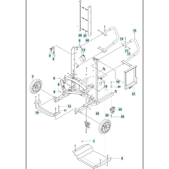 Frame Assy for Husqvarna DC6000 Dust Extractor