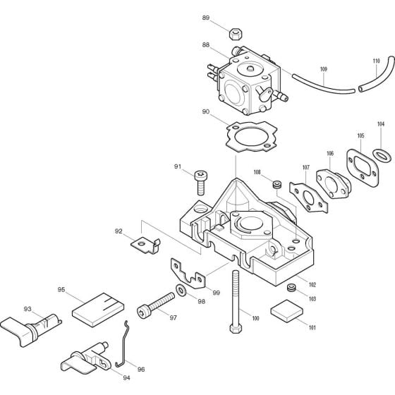 Carburetor Assembly 1 for Makita DCS330S-35 Chainsaws