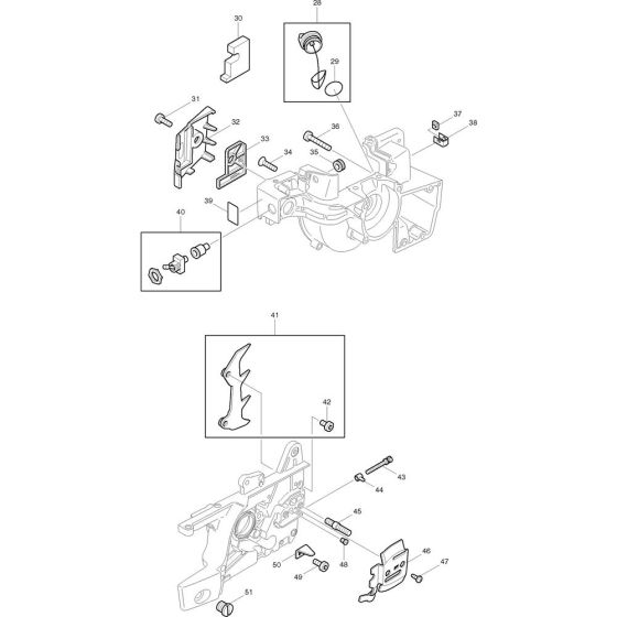 Cover Assembly for Makita DCS430-38BT Chainsaws