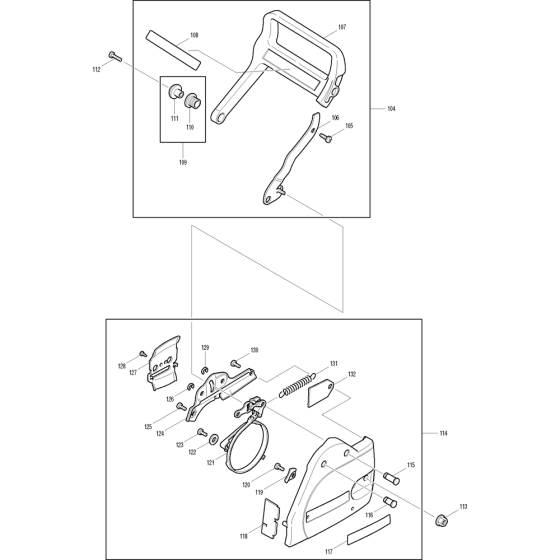 Clutch Housing Assembly For Makita DCS520-38 Chainsaw