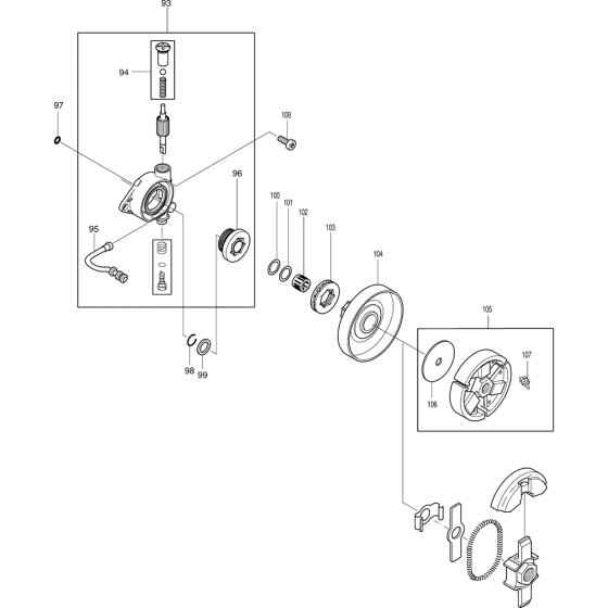 Clutch Assembly For Makita DCS6000I-38 Chainsaw