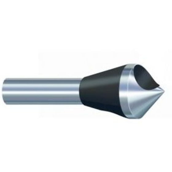 5 - 10mm HSS De-Burring Countersink - For Metal & Plastic - Transverse Hole for Burr Extraction