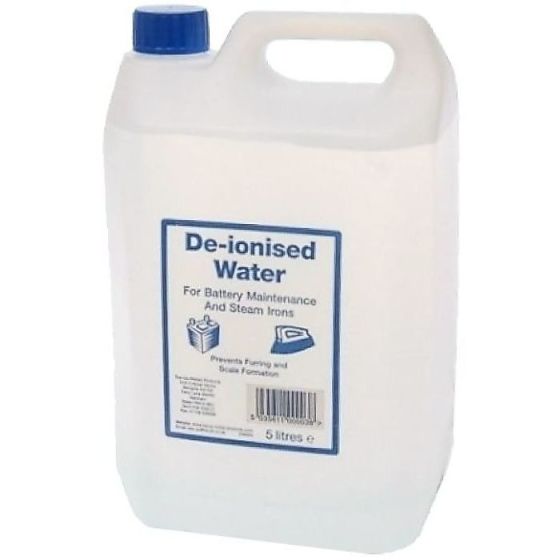 De-Ionised Water, Battery Maintenance and Steam Irons, 5L - TUW5