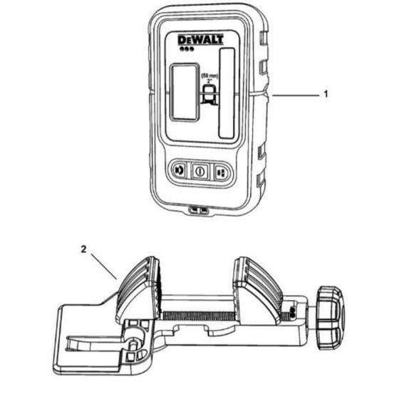 Main Assembly for DeWalt DE0892G Digital Laser Detector