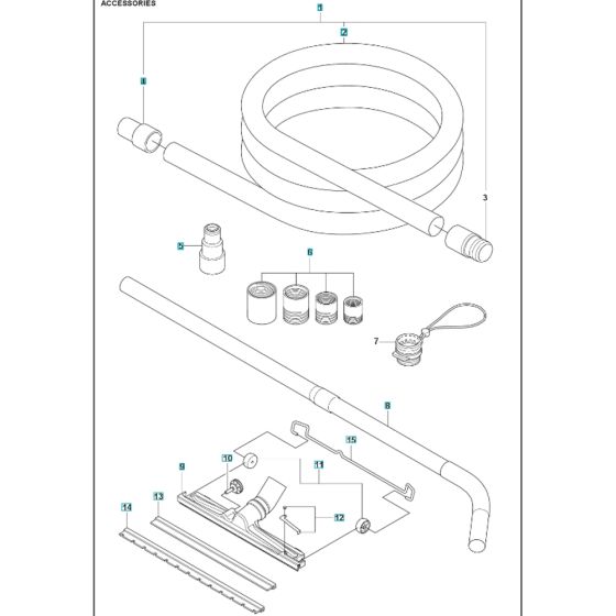 Accessories for Husqvarna DE110H Dust Extractor