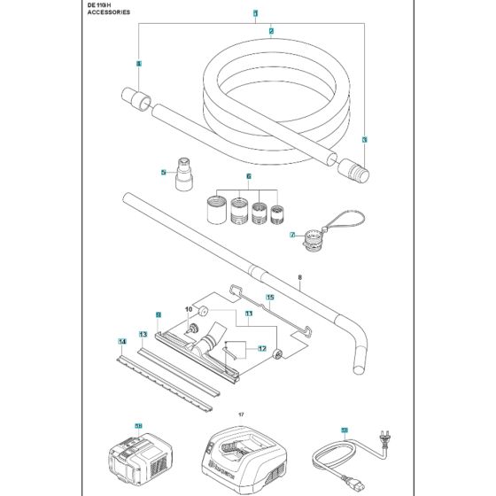 Accessories for Husqvarna DE110iH Dust Extractor