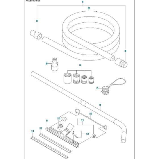 Accessories for Husqvarna DE110SH Dust Extractor