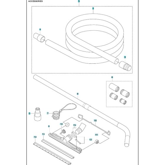 Accessories for Husqvarna DE120H Dust Extractor