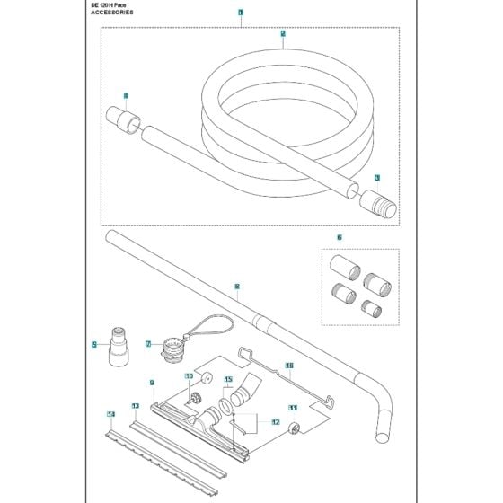 Accessories for Husqvarna DE120H-PACE Dust Extractor