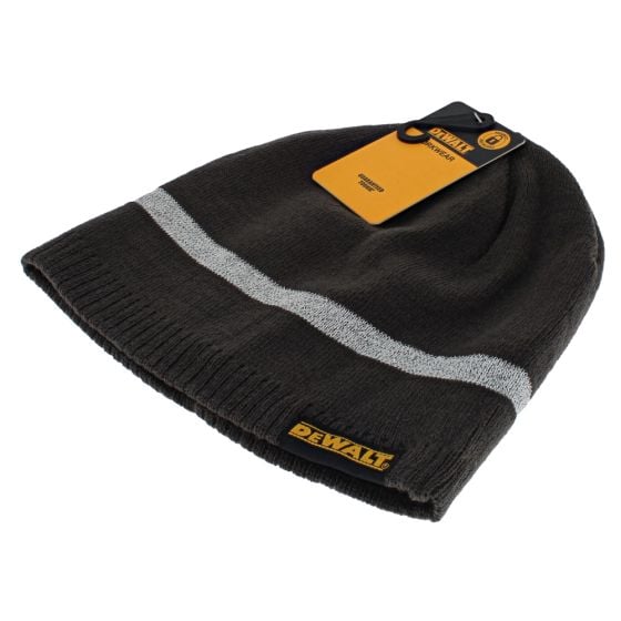 Dewalt Grey Knitted Beanie Hat (Stretch Base & Ribbed Hem) - OEM No. DEWBEANG