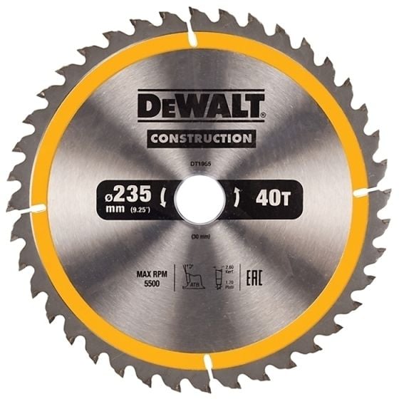 Construction Circular Saw Blades 235mm