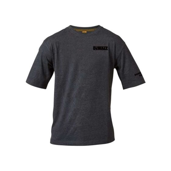 Dewalt Typhoon Charcoal Grey T-Shirt ribbed crew neck Poly Cotton - L (46")