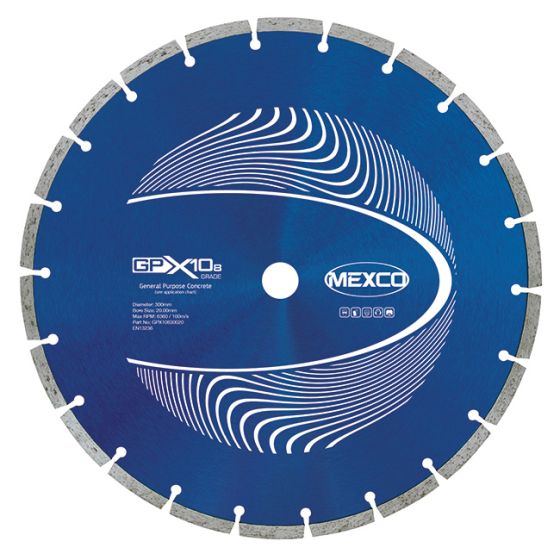 Mexco 300mm Concrete X10 Grade (8mm Diamond Blade Segment Height)