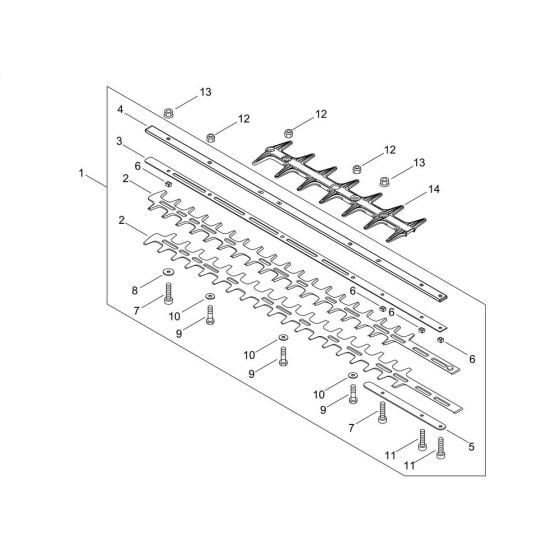 Cutting Blade for Shindaiwa DH165ST Hedgetrimmer