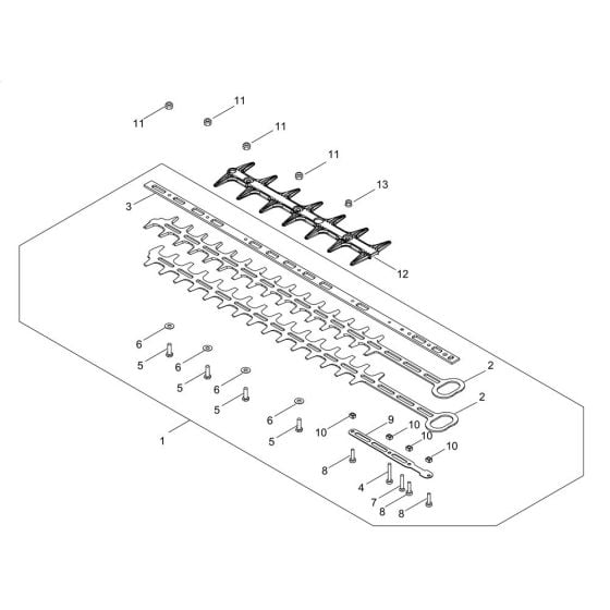 Cutting Blade for Shindaiwa DH202 Hedgetrimmer