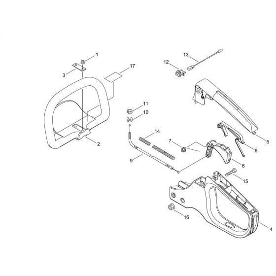 Handle for Shindaiwa DH202 Hedgetrimmer