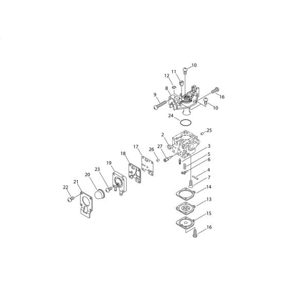 Carburettor for Shindaiwa DH221 Hedgetrimmer