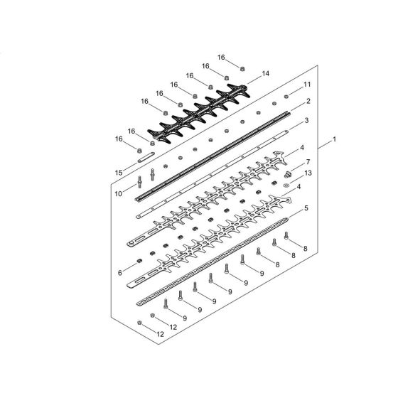 Cutting Blade for Shindaiwa DH232ST Hedgetrimmer