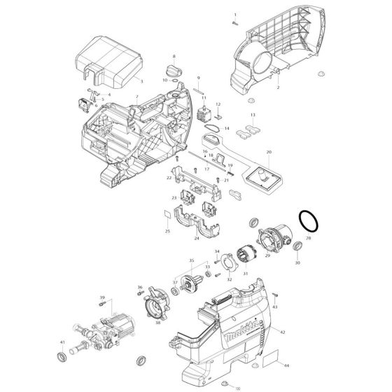 Housing Assembly for Makita DHW080 Pressure Washer