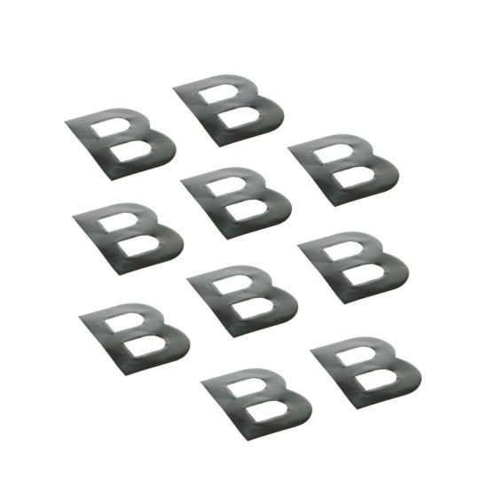 Letter B - Black Digit (10 Pack)