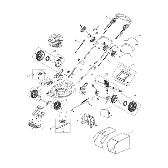 Body for ECHO DLM-310/46SP Lawn Mower