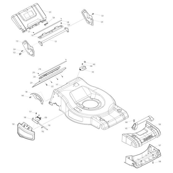 Deck Assembly for Makita DLM532 Mower