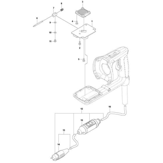 Electrical Assembly for Husqvarna DM 200 Core Drill