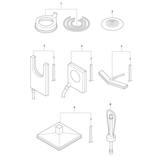 Accessories -1 for Husqvarna DM 280 Core Drill