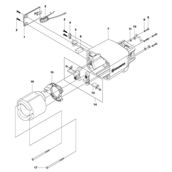 Motor Assembly -1 for Husqvarna DM 280 Core Drill