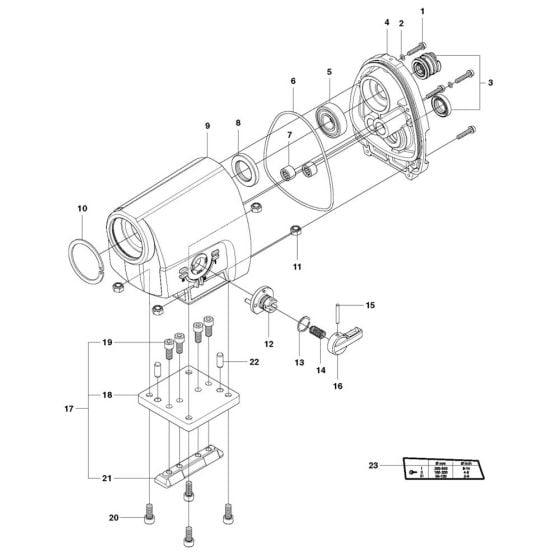 Gearbox Assembly for Husqvarna DM 330 Core Drill